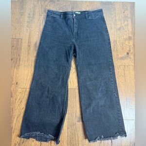 Mango Women’s Distressed Black Chinos